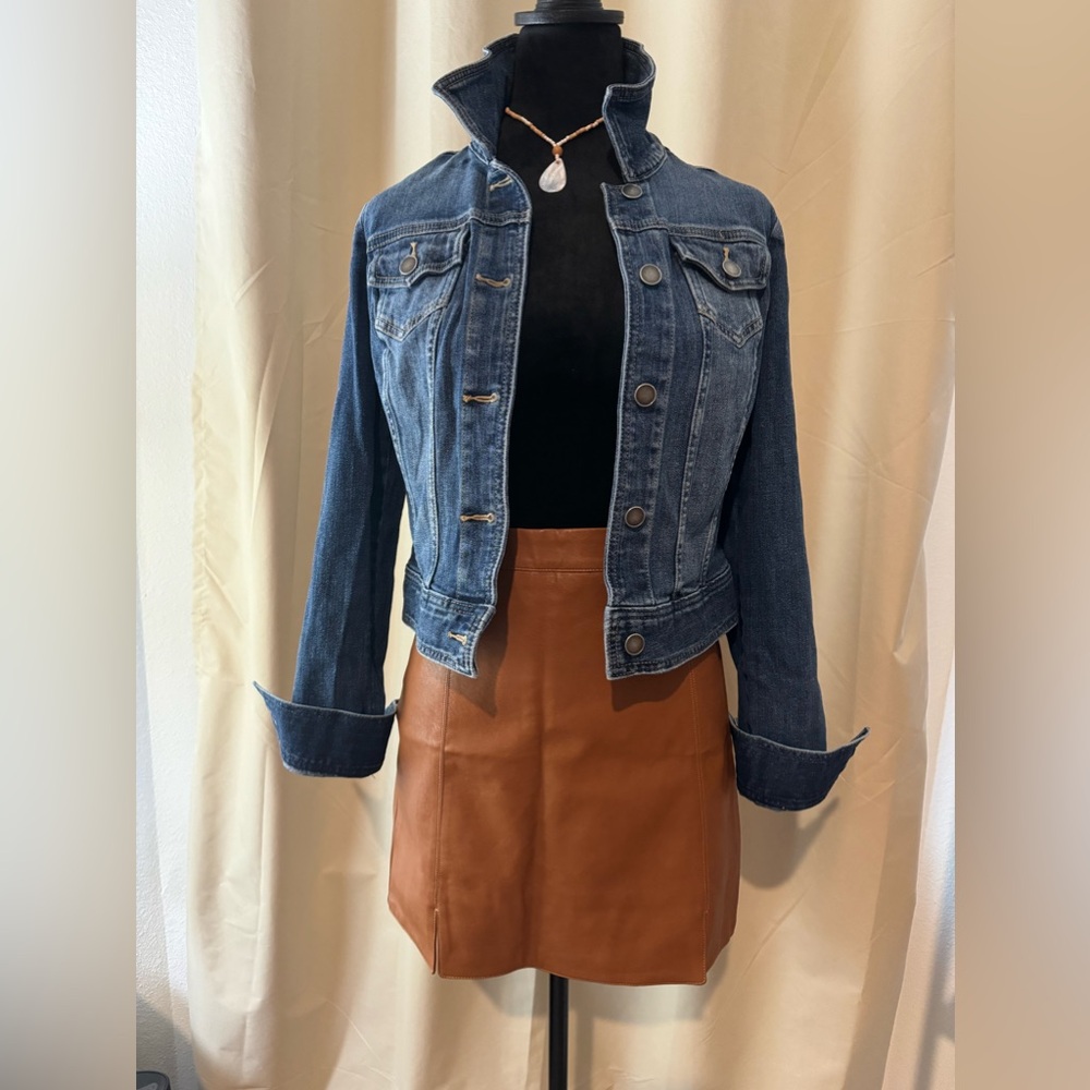 SOLD new leather skirt